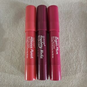 Color Story Rich Lip Color Twist Up Crayon Trio - Raspberry, Hibiscus, & Sugar